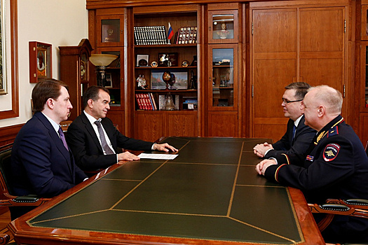 Владимир Андреев рассказал губернатору Кубани о планах на посту начальника регионального управления МВД