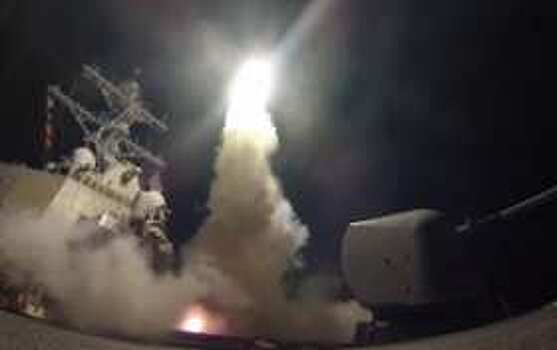 Опубликовано видео ракетного удара США по Сирии