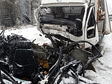 Три человека погибли в ДТП с грузовиком на заснеженной тюменской трассе