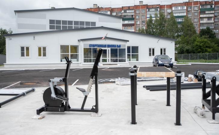 Новые спортивные площадки монтируют в Курске