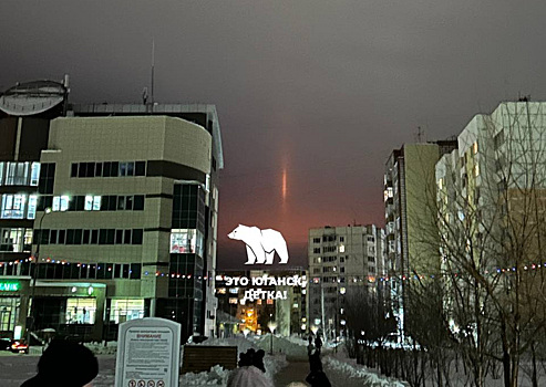 Жители ХМАО сняли необычные световые явления в небе