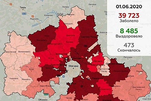 Подольск и Королев лидируют по числу выявленных за сутки случаев Covid‑2019