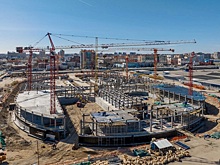 Опубликованы фотографии строительства Ледовой арены в Нижнем Новгороде