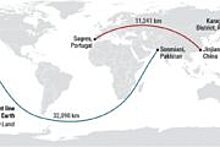 Определены самые длинные морской и пеший маршруты — оба проходят через Россию