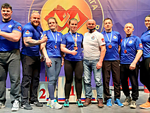 Сборная Калининградской области завоевала три золотые медали на чемпионате России по армрестлингу