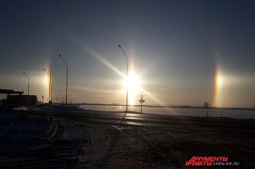 В Оренбуржье наблюдают сразу три солнца