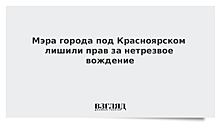 Мэра города под Красноярском лишили прав за нетрезвое вождение