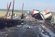 В Красноярском крае столкнулись два грузовика: оба водителя погибли