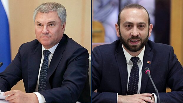Состоялся разговор Вячеслава Володина с Председателем Национального Собрания Армении Араратом Мирзояном