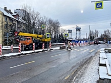 У двухъярусного моста в Калининграде появилась новая разметка