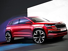 Skoda показала дизайнерские зарисовки обновленного Karoq с новой оптикой