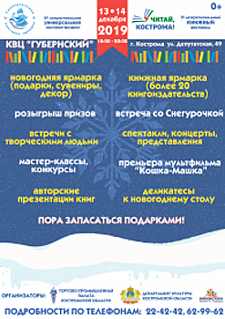 В Костроме состоится масштабная ярмарка книг и новогодних сувениров