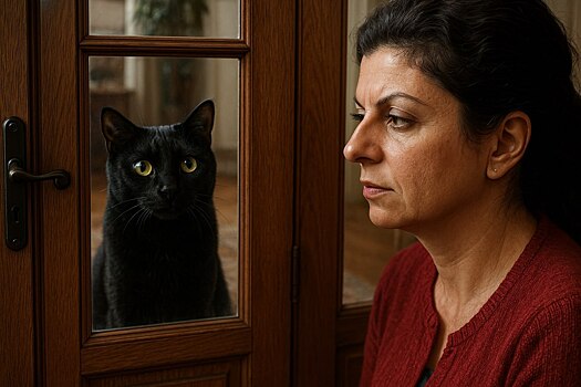 «Очень осмысленные глаза». Душа Кеосаяна возвращается к Симоньян в облике черного кота?