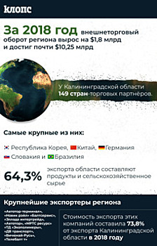 Как изменился экспорт Калининградской области в 2018 году