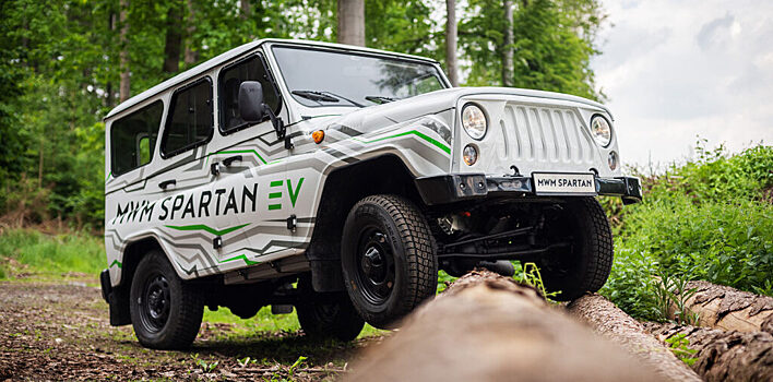 Электрический UAZ Hunter протестировали в России после доработки MV Motors в Чехии