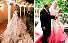 10 культовых свадебных платьев знаменитостей: от классики до дерзкого черного
