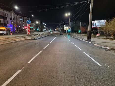 В Орске на проспекте Ленина появилась дорожная разметка