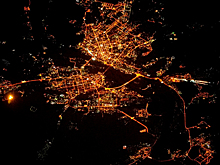 Космонавт Антон Шкаплеров восхитился видом ночного Новосибирска с МКС