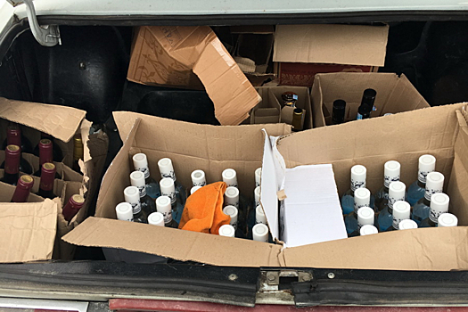 Водка «Нефть» не доехала до Кургана — груз остановили сотрудники полиции