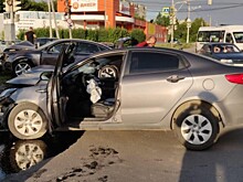 Рязанка на Kia спровоцировала ДТП в Песочне