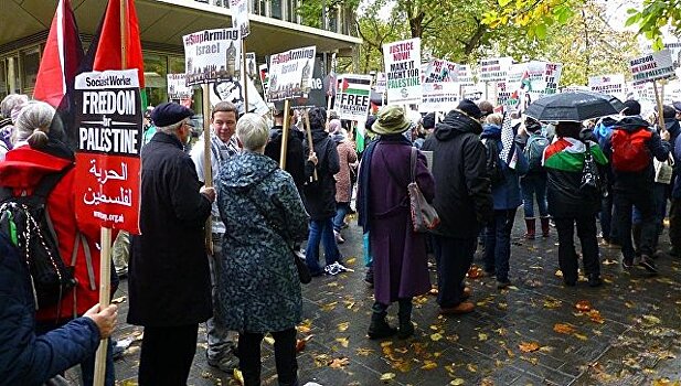 В Лондоне прошла многотысячная акция в поддержку Палестины