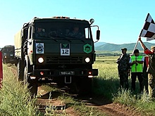 Гонки по бездорожью: кадры из Тывы с этапа конкурса АрМи-2019 «Военное ралли»