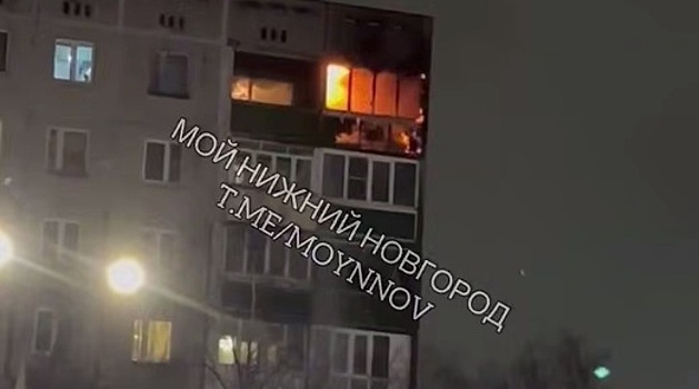Квартира загорелась в жилом доме в Нижнем Новгороде