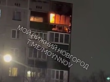 Квартира загорелась в жилом доме в Нижнем Новгороде