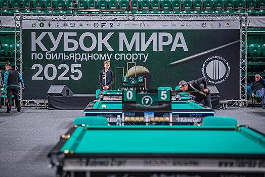 Новосибирск принимает финал Кубка мира по русскому бильярду: яркие кадры мероприятия