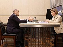 Михаил Мишустин встретился с главой российского Роспотребнадзора Поповой