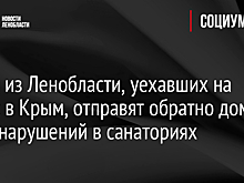 Детей из Ленобласти, уехавших на отдых в Крым, отправят обратно домой из-за нарушений в санаториях