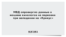 МВД опровергло данные о машине кинологов на парковке при нападении на «Крокус»