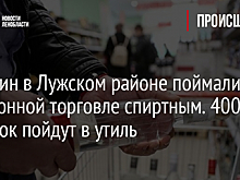 Магазин в Лужском районе поймали на незаконной торговле спиртным. 400 бутылок пойдут в утиль