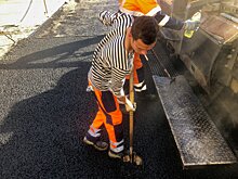 В горокруге Пушкинский продолжаются работы по благоустройству территорий