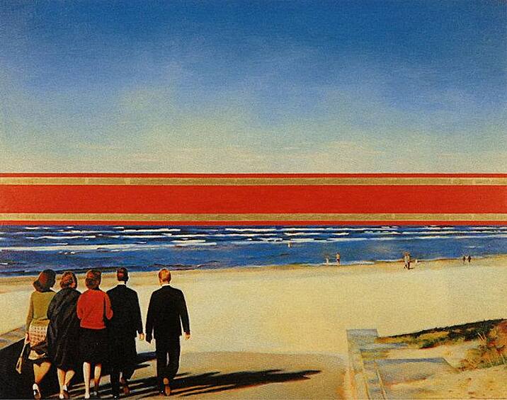 Эрик Булатов. Горизонт. 1971–1972. Холст, масло. Музей искусства авангарда — МАГМА