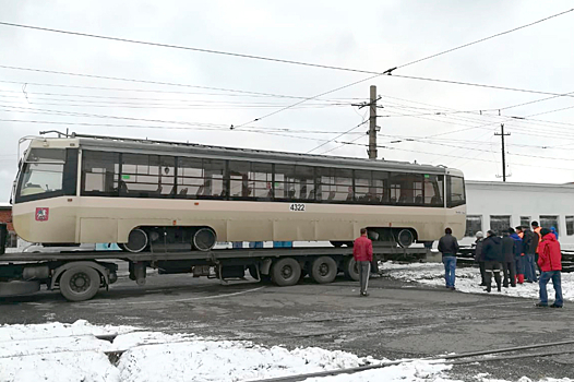 Московские трамваи пополнили транспортный парк Кузбасса