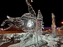 В Ижевске открылась выставка ледяных фигур