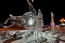 В Ижевске открылась выставка ледяных фигур