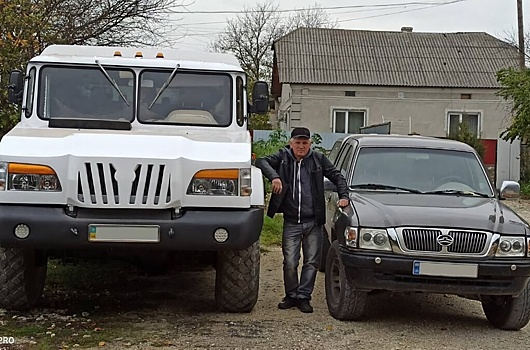Украинец построил гигантский внедорожник из ГАЗ-66 и Mercedes-Benz