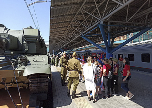 В Самаре акцию тематического поезда «Мы – армия страны! Мы – армия народа!» посетили 12 тысяч человек