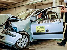 Старенький Hyundai Getz проверили на безопасность в ходе краш-теста
