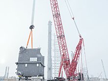 На новом этиленовом комплеске "Нижнекамскнефтехима" приступили к установке паровых котлов