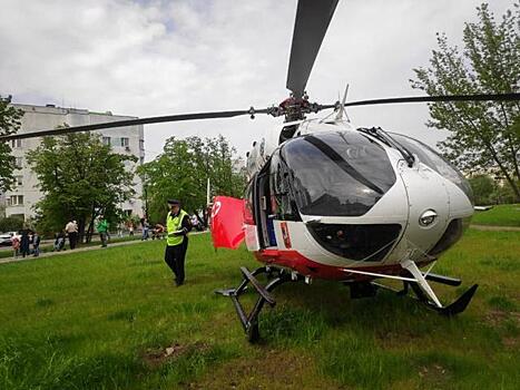 Вертолет МАЦ эвакуировал в больницу ребенка, пострадавшего в результате несчастного случая в ТиНАО