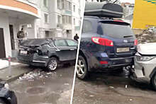 Появились кадры с места ДТП на парковке в Москве, где пострадали 13 авто