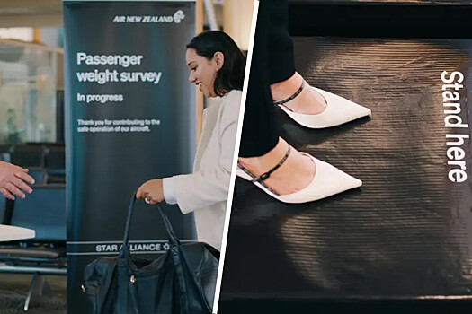 Пассажиров Air New Zealand будут взвешивать перед вылетом за границу
