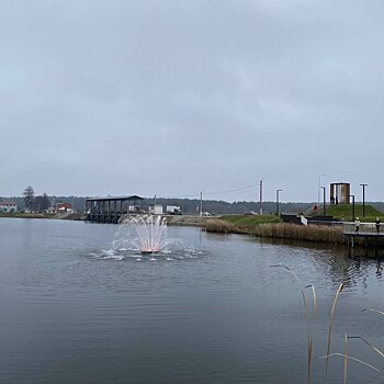 Плавающий фонтан появился в Калужской области