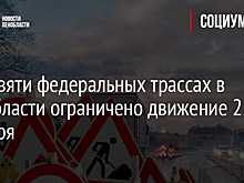 На девяти федеральных трассах в Ленобласти ограничено движение 22 октября