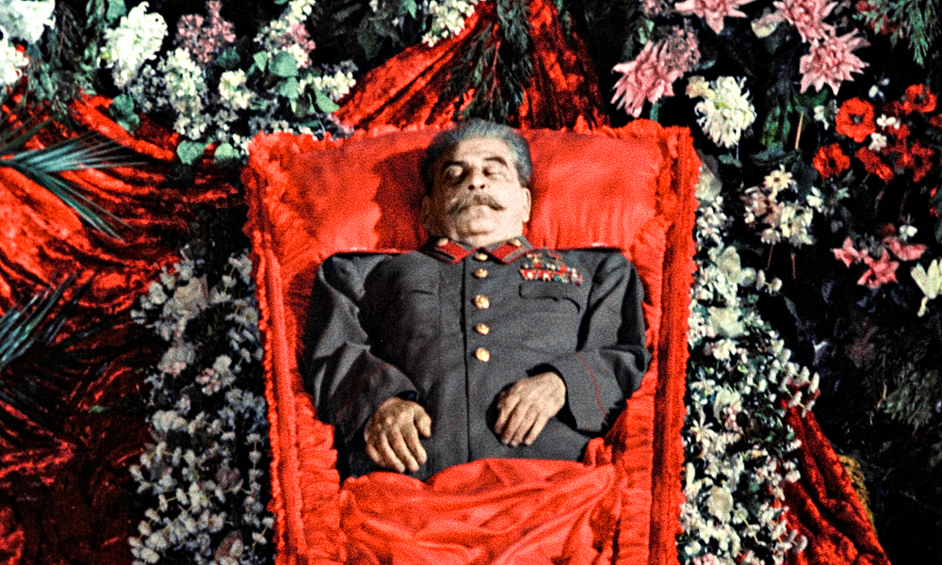 Церемония прощания с Иосифом Сталиным. Колонный зал Дома Союзов в Москве