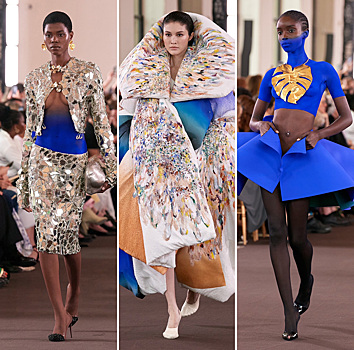 Дэниел Розберри соединил моду и искусство в шоу Schiaparelli Couture Fall 2023
