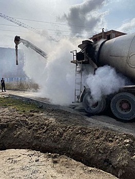 В МЧС рассказали подробности возгорания бетономешалки в Зеленоградске